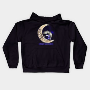 esophageal cancer dinosaur to the moon Kids Hoodie